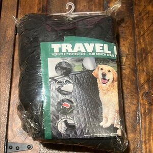 Travel Vehicle Protector Bench Seat Cover - Black